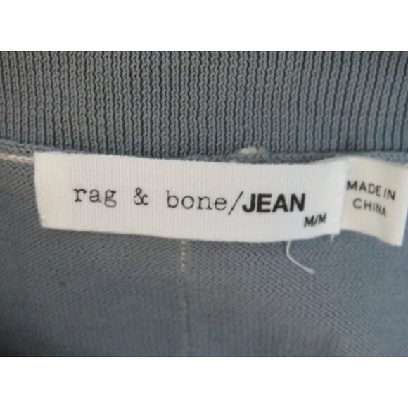 rag & bone size Medium Long Sleeve V Neck Top Gray Basic Casual - Picture 2 of 8